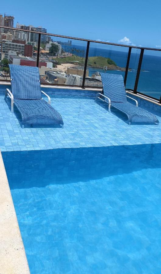 Loft Smart Farol Da Barra, Piscina Rooftop, Beira Mar No Farol Da Barra Salvador Bagian luar foto